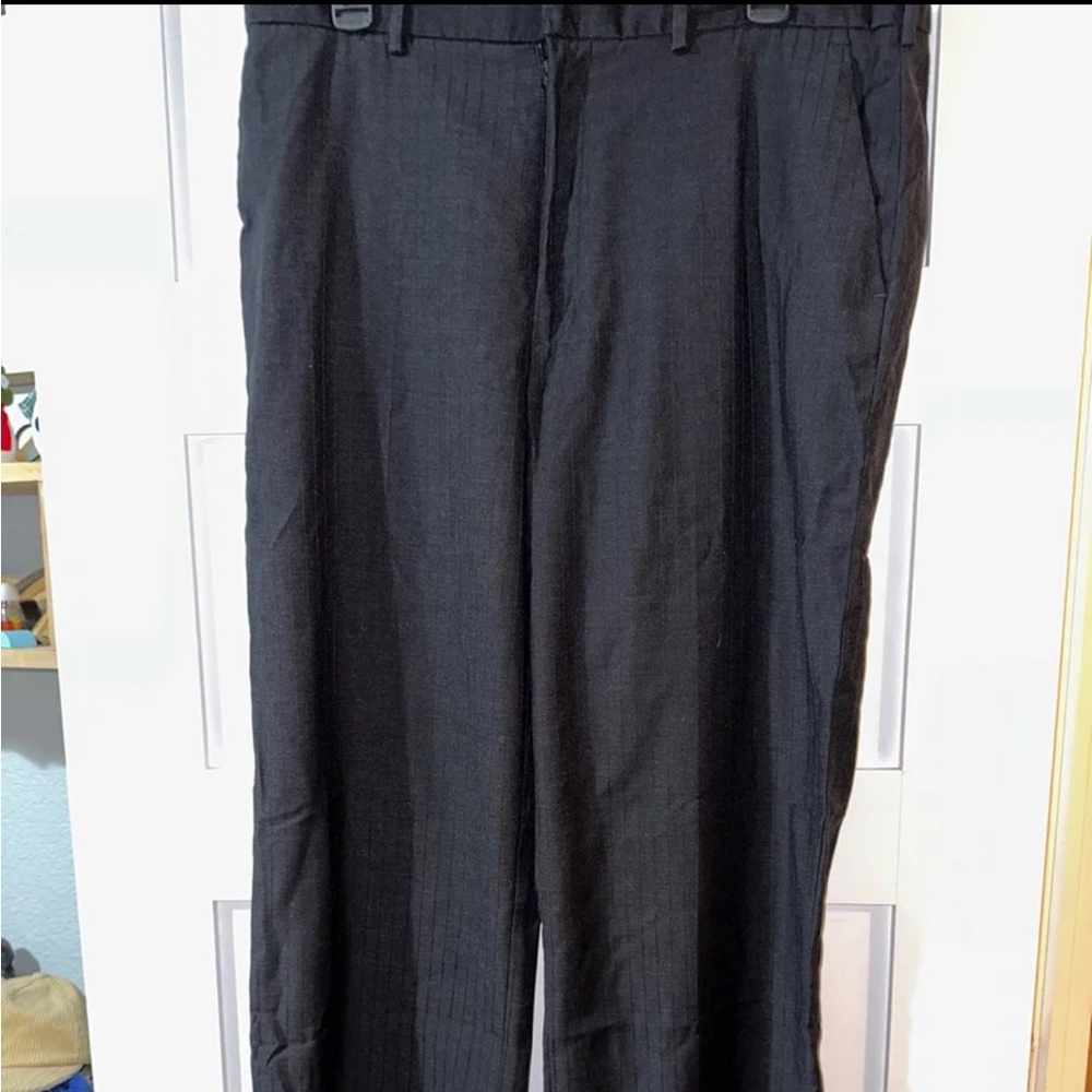 Black Pinstripe Perry Ellis Men’s Dress Pants